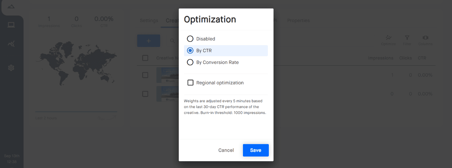 Creatives Optimization AdGlare AdServer