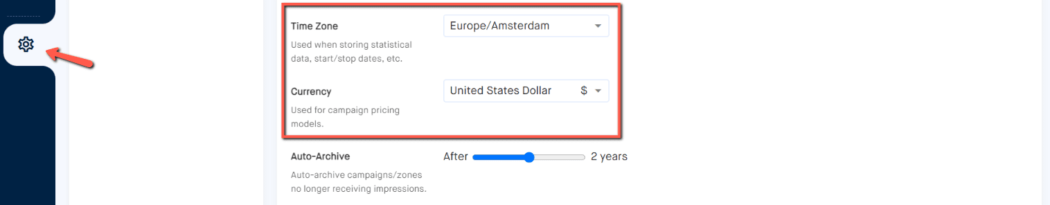 Reports Timezone AdGlare AdServer